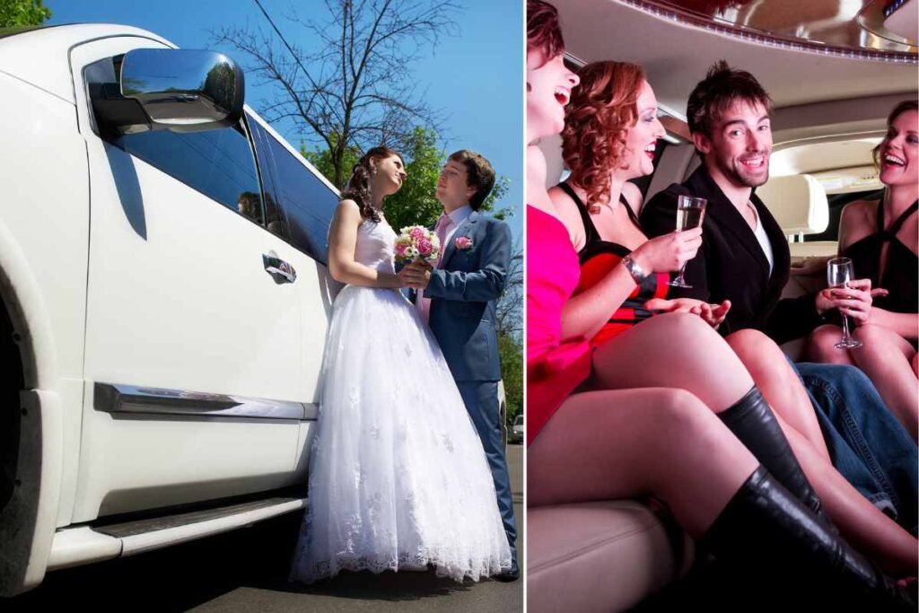 Affordable Wedding limo party bus