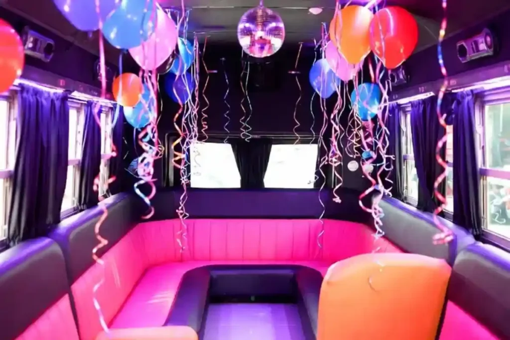 Interesting and fun overfilled Kids Party Bus Rental