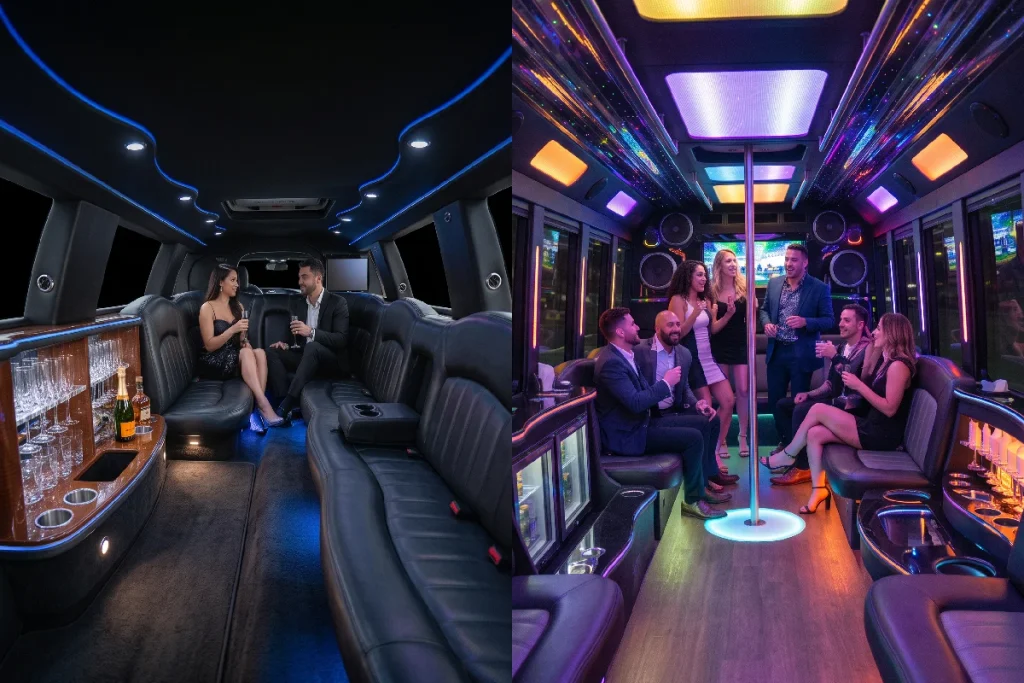 Limo vs Party Bus: Amenities and Features